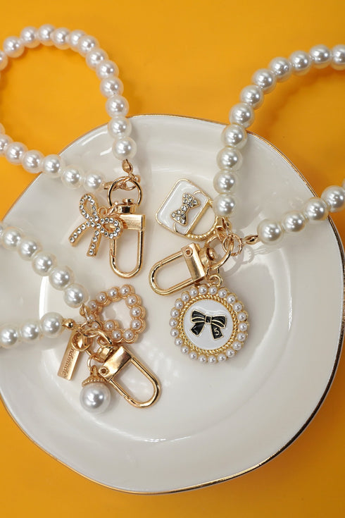 LV PEARL BAG CHARM